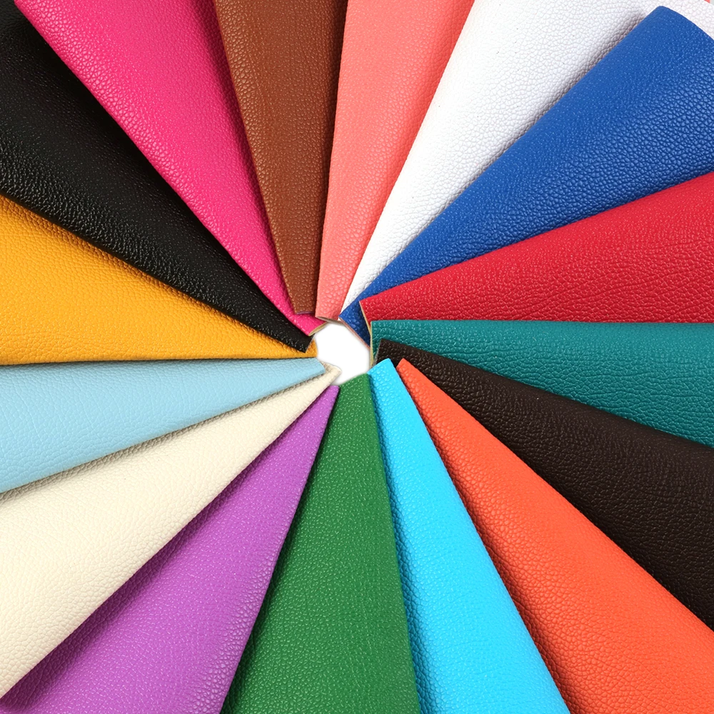 

20*34cm Pure Color Litchi Pattern Artificial Synthetic Leather Fabric,DIY handmade materials for hand bag shoes,1Yc6412