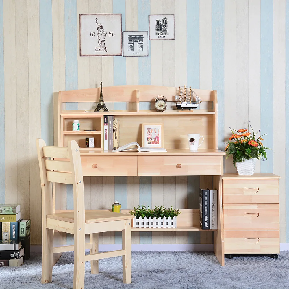Children Furniture Sets Kids Furniture Pine Solid Wood Desk