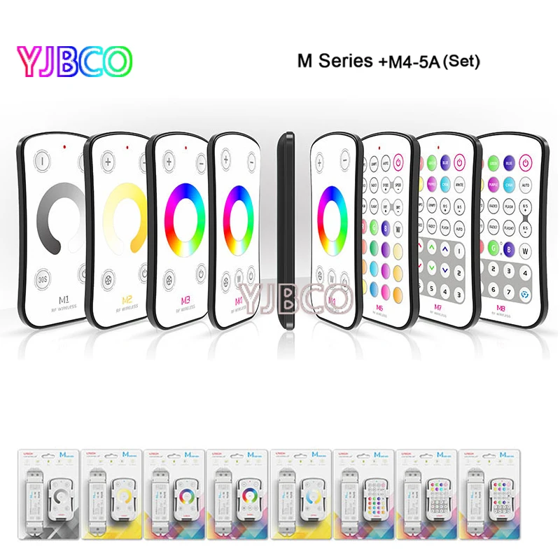 

touch panel Wireless remote M1/M2/M3/M4/M5/M6/M7/M8+M4-5A CV Receiver LED dimmer controller,5A*4CH,DC5V-DC24V