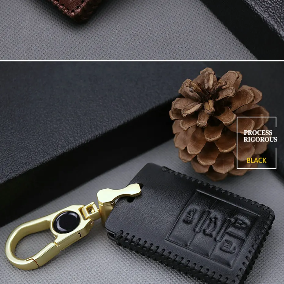 Metal Keychain Car Key Case For Cadillac (10)