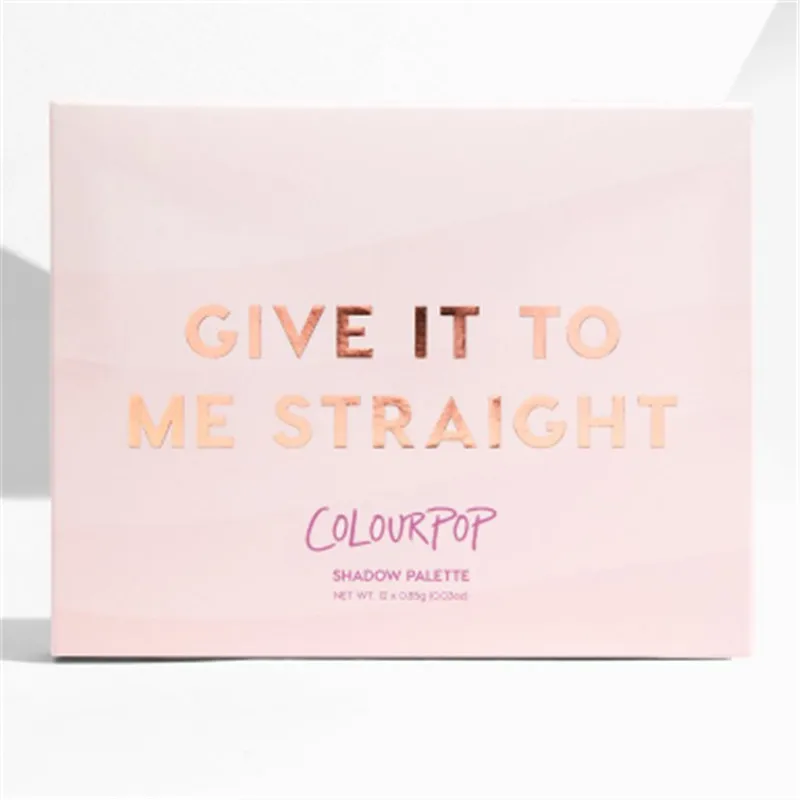 Harga Colourpop 12 Warna Glitter Shimmer Eye Shadow Bedak Matte Eyeshadow Palet Kosmetik Makeup Memberikan Itu Padaku Lurus