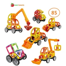 85 шт./партия 3D Магнитный конструктор DIY обучающие и обучающие Кирпичи игрушки для детей Рождественский подарок