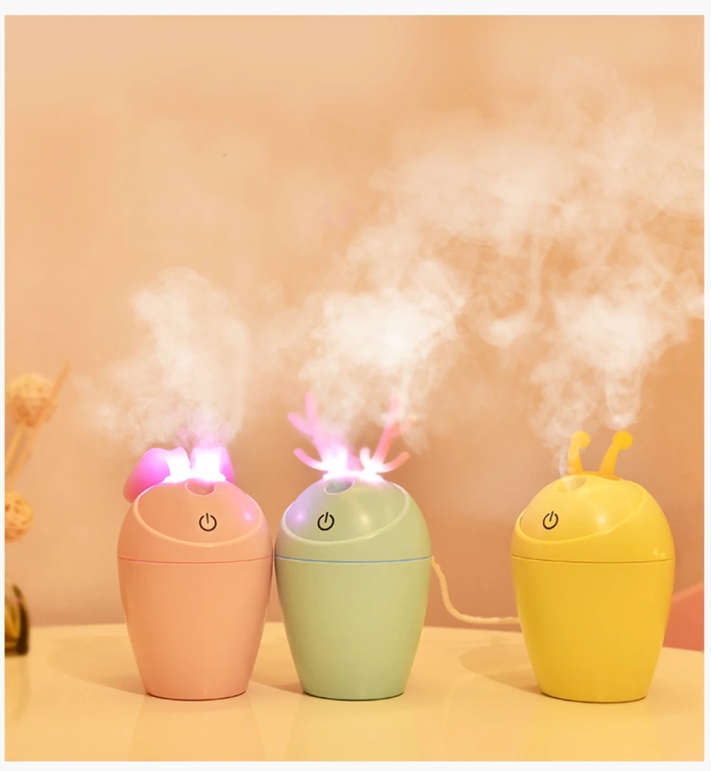 

120ml Air Humidifier Aroma Diffuser with LED Night Light Ultrasonic Mist Maker for Home Car USB Aromatherapy Humidifiers