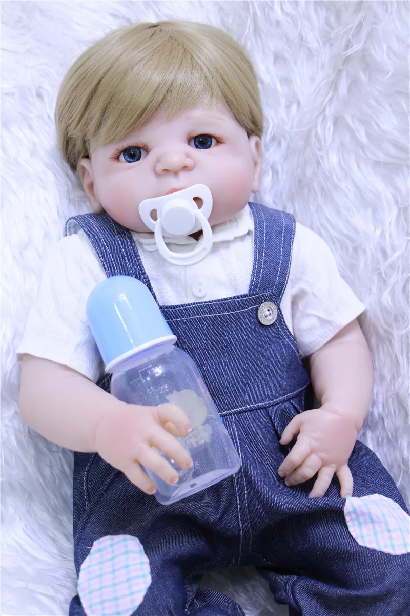 Bebe dollmai бренд мальчик возрождается куклы реалистичные полный силиконовые возрождается куклы для детей подарок 22 "55 см bonecas живые