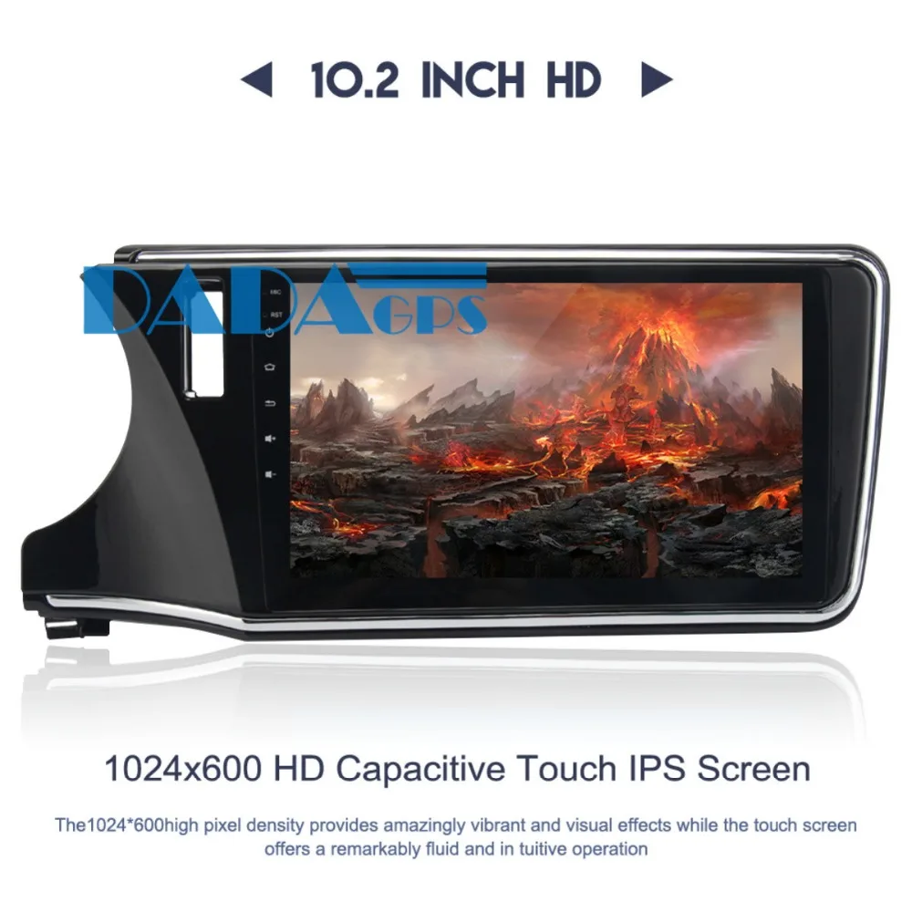 Cheap 10.2 Inch Android 8.0 7.1 Car Radio Stereo GPS Navigation for Honda City 2015-2018 Multimedia Headunit Audio no DVD Player Video 4