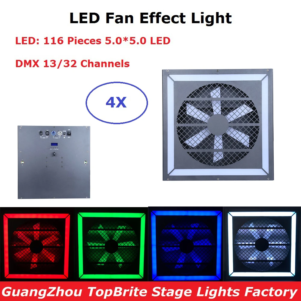 

DMX Controller Stage Light 116Pcs SMD 5050 LEDS LED Fan Effect Lights Indoor Outdoor Party Lighting Effect Disco Laser Lights