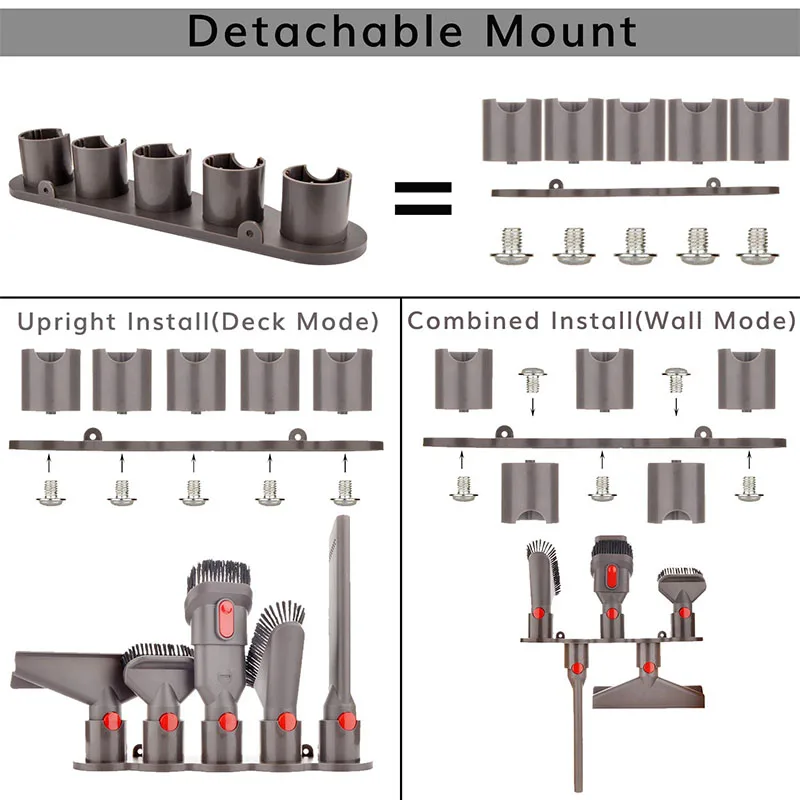 Кронштейн для хранения, держатель для пылесоса Dyson V7 V8 V10, абсолютная щетка, инструмент, щетки, насадки, органайзер для хранения