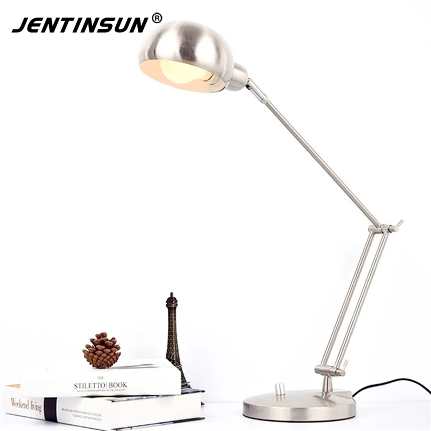 Morden Foldable Aluminum Led Table Lamp Book Reading Light E27 Bulb