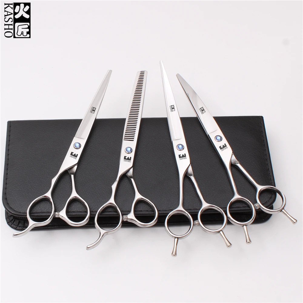 Left Hand 7" Kasho Teflon Cutting Scissors Thinning Shears Hairdresser