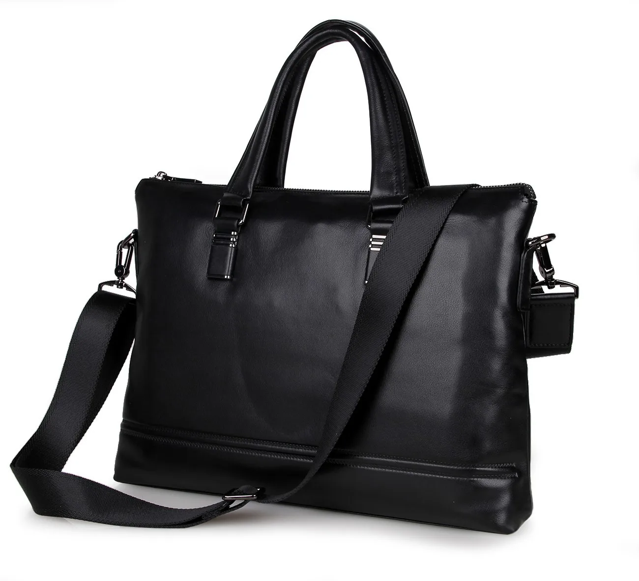 

2016 new Genuine leather business bag Men's Slim Briefcase Laptop high-grade casual men handbags shoulder bags crossbody bag
