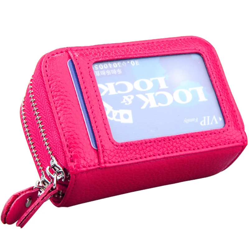 RFID BOOKING Women Wallets Double Zipper Genuine Leather Wallet Women Purse Small Short Clutch Lady Handy Bag Card Holder Wallet RFID BOOKING Women Wallets Double Zipper Genuine Leather Wallet Women Purse Small Short Clutch Lady Handy Bag Card Holder Wallet