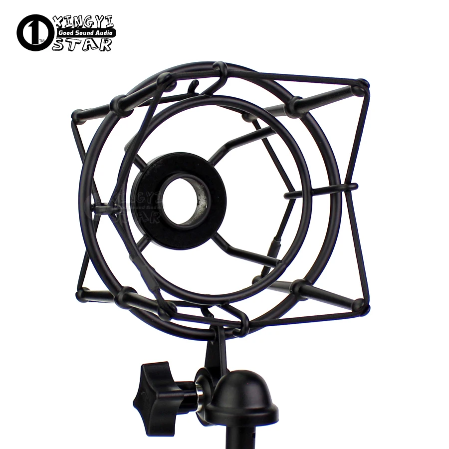 21mm Connector Metal Shock Mount Condenser Microphone Spider Boom Mic