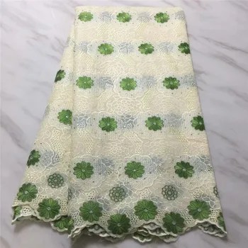 

Guaranteed quality! Nigerian guipure lace fabric eyelet lace Latest african lace fabric with stones GL1023