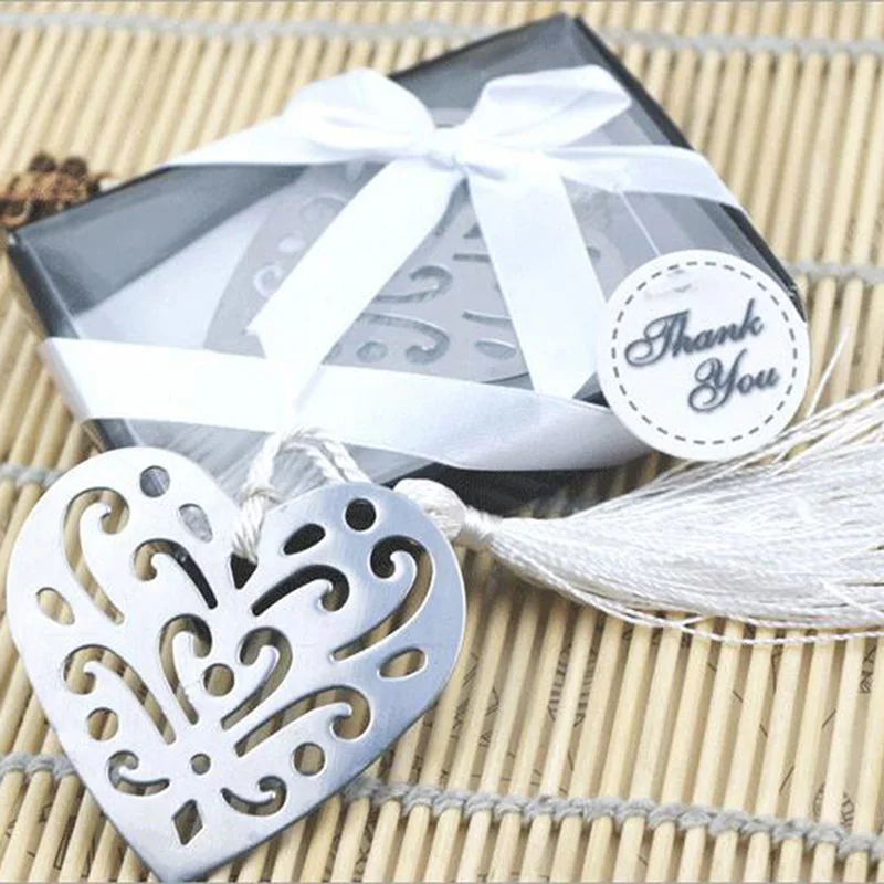 

Silver Creative Metal Hollow Bookmark Boxed Tassel Bookmark PVC Boxed Tassel Bookmark Teacher Day Gift