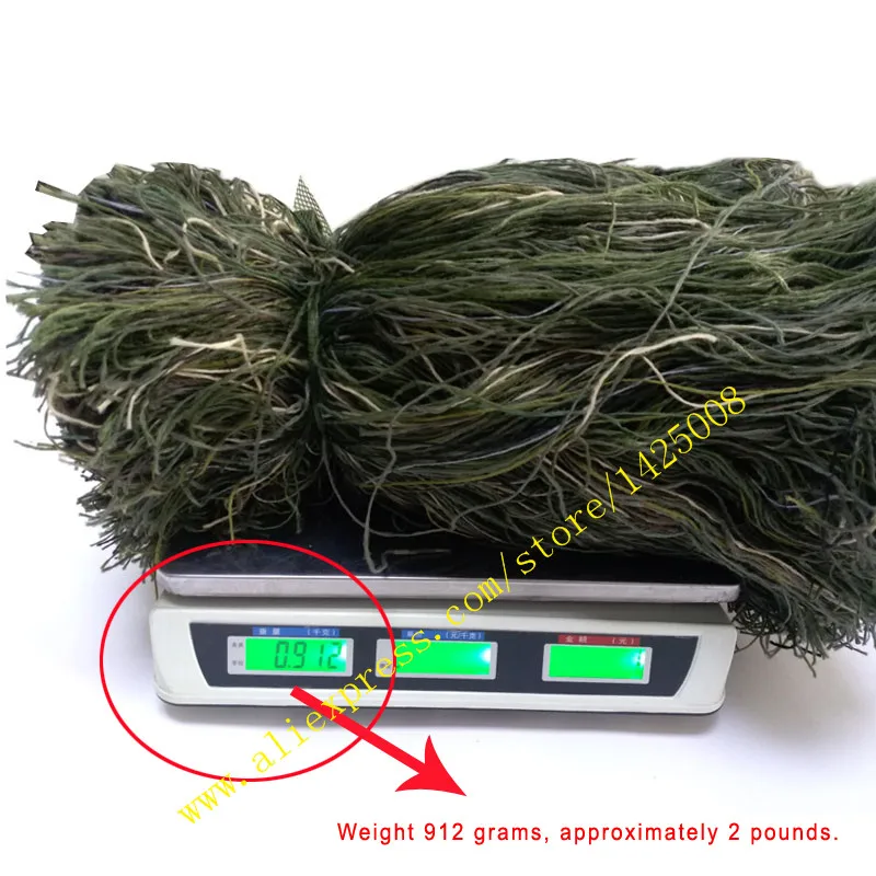 Вес 2 фунта травы стиль Ghillie нить костюма Синтетическая Пряжа мешковины DIY Mossy