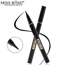 MISS ROSE долговечная черная жидкая подводка для глаз карандаш для глаз кремовый черный водостойкий 24 ч долговечная подводка для глаз макияж черный