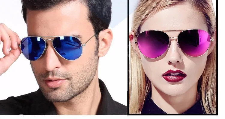 High Quality Aviator Sunglasses Men Women Brand Designer Vintage Male Sunglass Mirror Points Sun Glasses For Women Men Female (20)