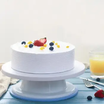 

Cake Decorating Turntable Rotating Cake Stand Baking Supplies with Decorating Sets