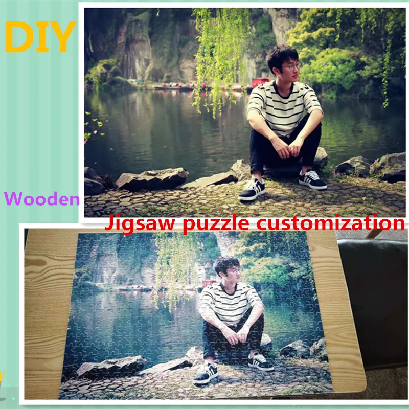 

Refined Customized 1000 Pieces of Wood Puzzle DIY Creative Personality A Memorable Jigsaw Puzzle Birthday Gift Handicrafts