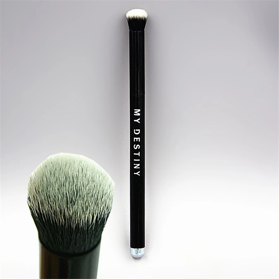 

MJ Style Eyeshadow Brush Metal Handle Rounded Eye Blending Smudge Shadow Makeup Brush