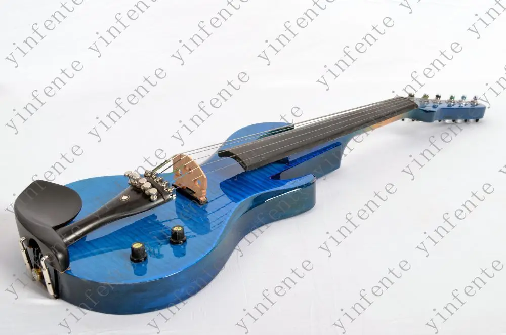 Одна 4/4 электрическая гитара для скрипки Новая 6 струнная Форма много цветов твердая древесина синий и т. д