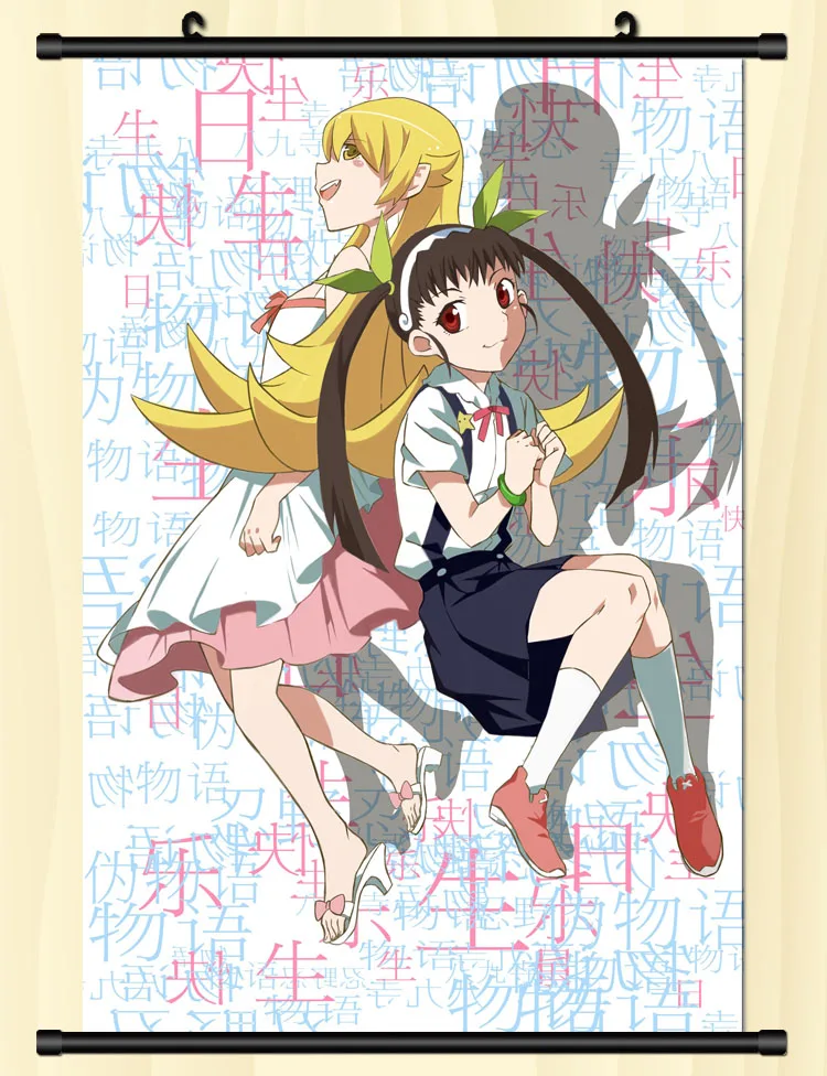 Японское аниме моногатари бакемоногатари Hanamonogatari сексуальная девушка Hachikuji Mayoi