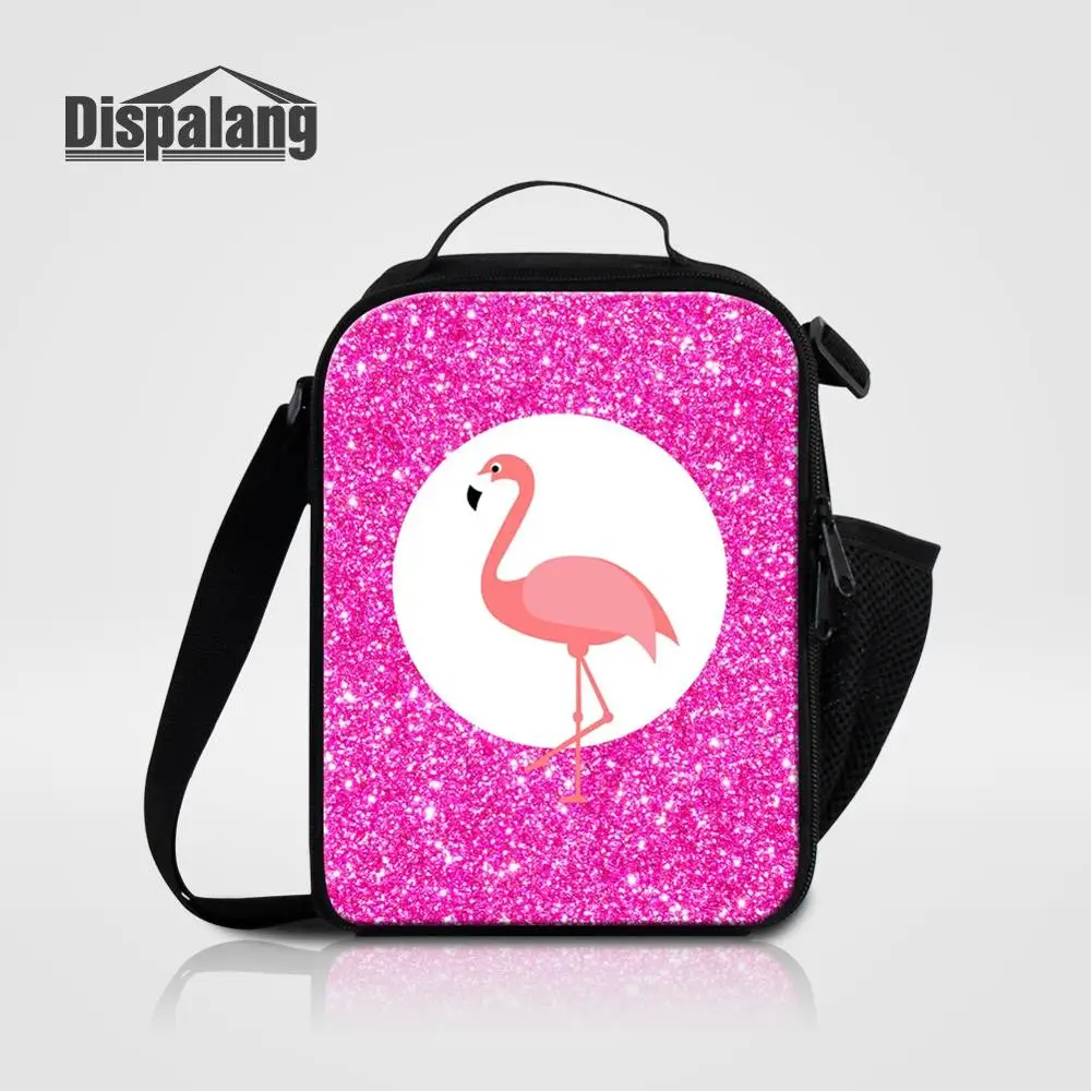 3 PCS Set 16 Inch Backpack With Pencil Case Lunchbag For School Flamingos Animal School Bags Children Custom Design Bagpack Pack - Цвет: Lunch Bag Only1