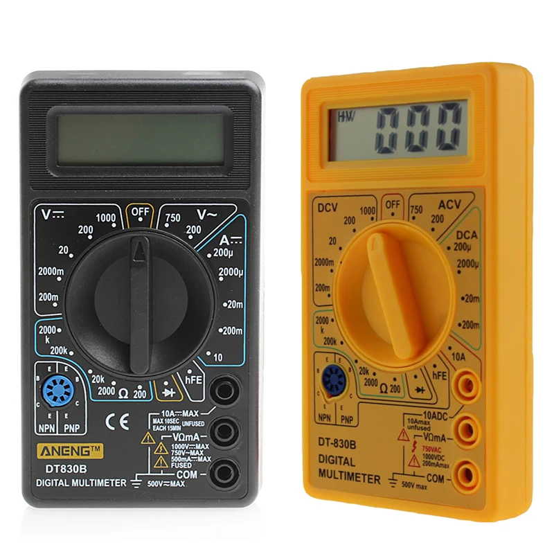 

DT-830B Multimeter LCD Auto Range Digital Voltmeter Ohmmeter Volt Tester New