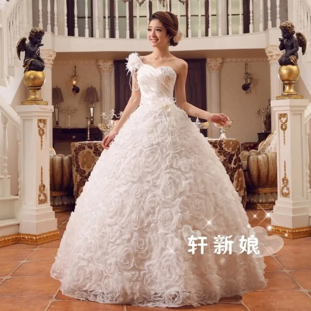 cute korean wedding dressimage