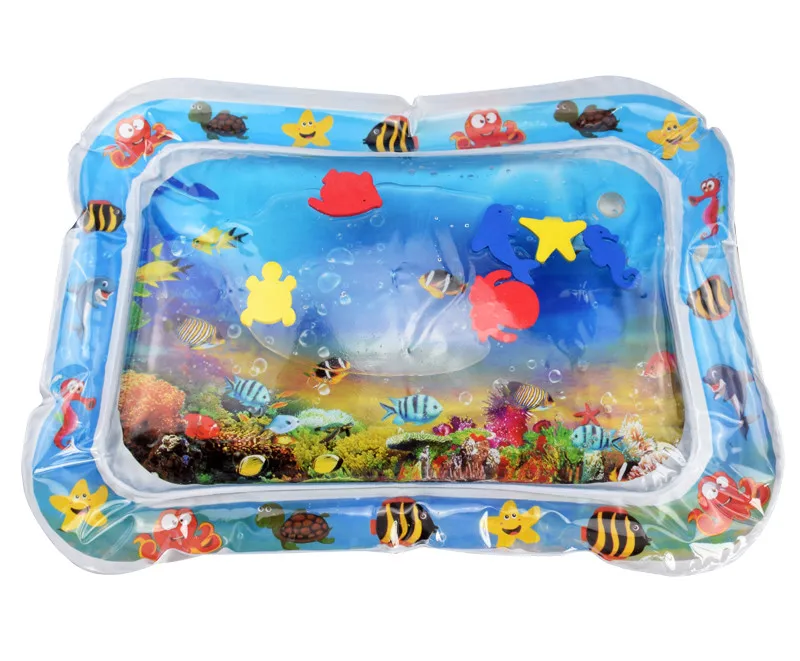 Безопасная акула надувной водный коврик заполненная подушка игрушки для детей сжимающая воздушная игрушка водная забава для летнего подарка - Цвет: C 66 x 50cm