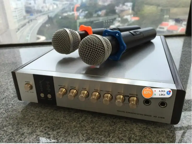 

TP-WX100 Home singing VHF Wireless Microphone Preamplifier With 2 Mic Receiver System Condenser microphone amplifier