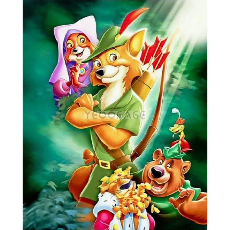 

Diy 5d Diamond Painting Christmas cartoon animal Mosaic Square Full Diamond Embroidery Cross Stitch Needlework Home Decor