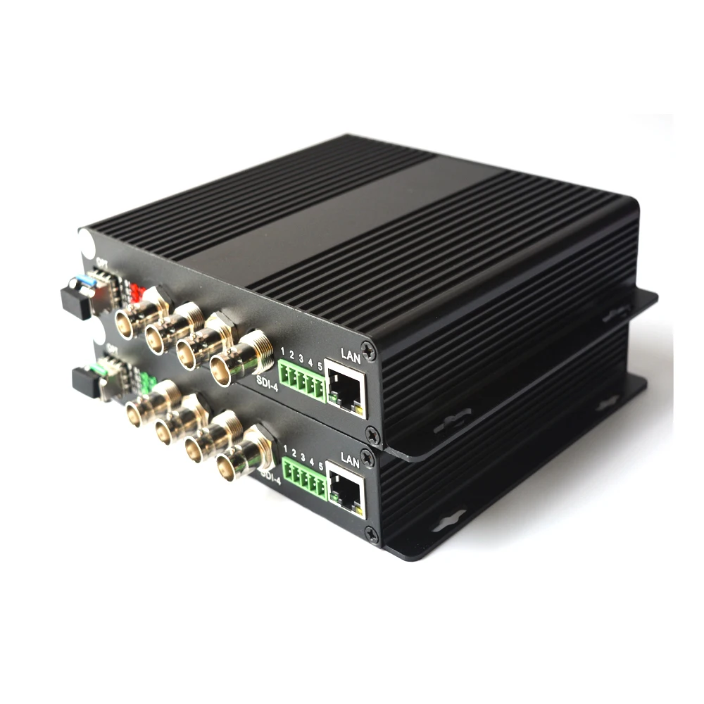 Высококачественный 4 канальный HD SDI видео/аудио/Ethernet оптоволоконный