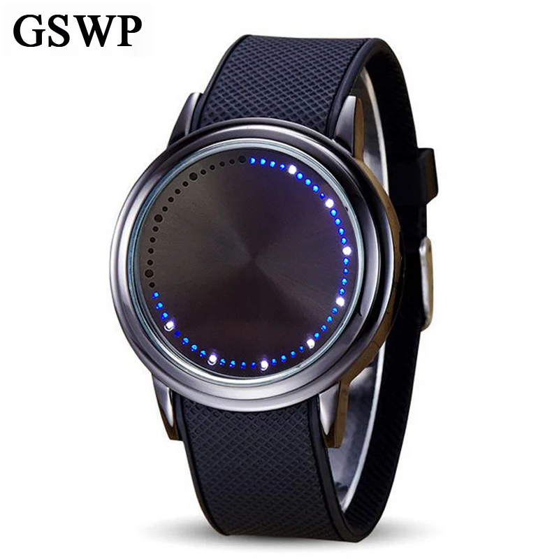 touch screen led couple watch
