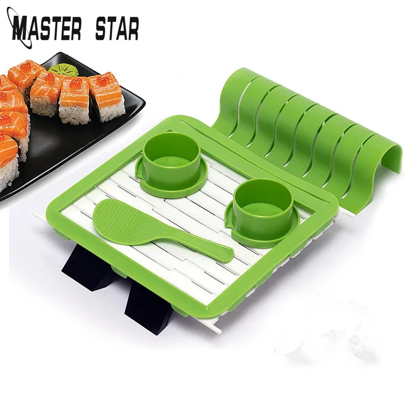 Master Star Портативный 7 шт./компл. SushiQuik для изготовления суши набор суши DIY прессформа Набор Суши Кухня Посуда Прямая поставка