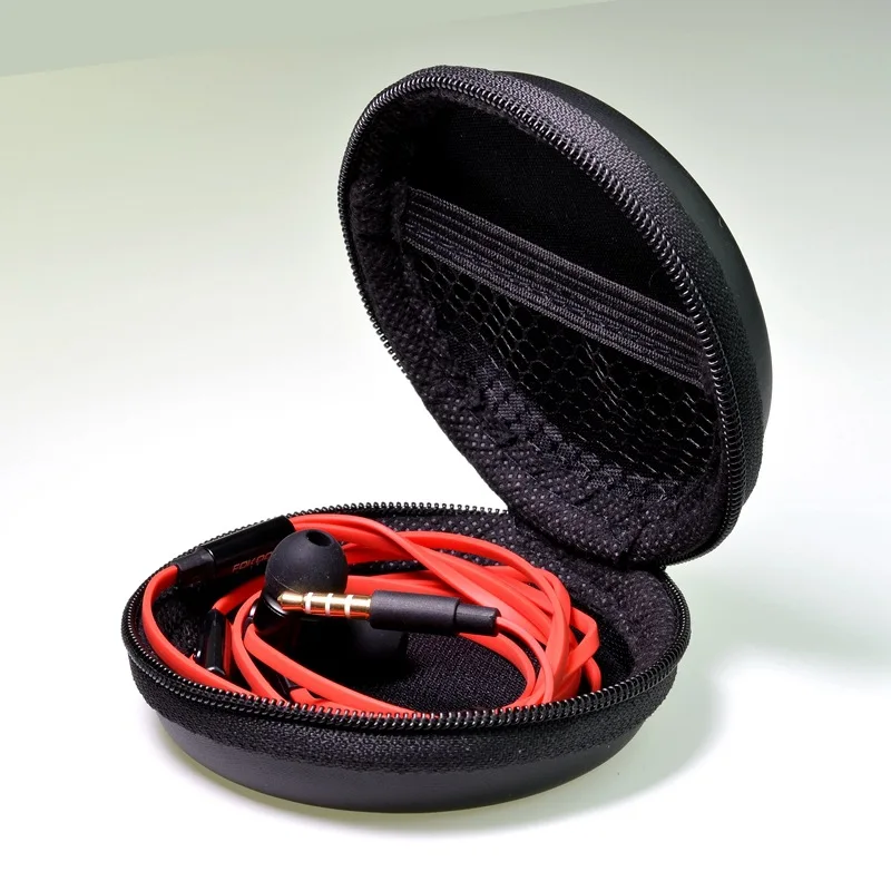 

Earphone Holder Case Portable Earbud Pouch Box PU Leather Earphone Case For Earbuds Memory Card USB Cable Coin Storage Bag