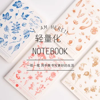 

4pcs Korean Stationery Japanese Hand Account Planting Series Light Handbook Wholesale Covers with Inner Core MD