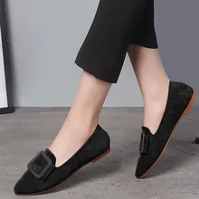 Туфли на плоской подошве; женские дышащие повседневные водонепроницаемые Мокасины без застежки на плоской подошве; неглубокие мокасины; женская обувь черного цвета