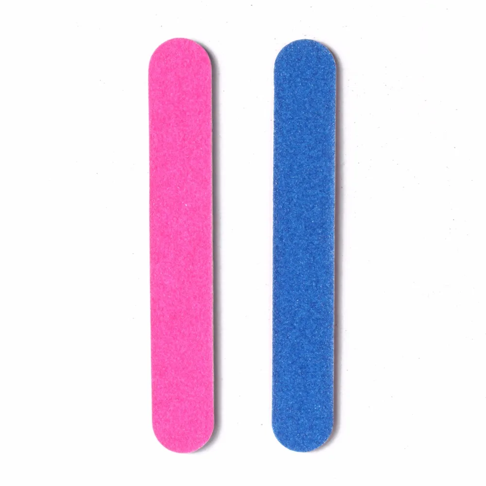 

100PCS Professional Sanding Nail File Grits 100/240 Straight Edge Stick Nail Buffer Buffing Slim Grit Nail Art Salon Nail Tools
