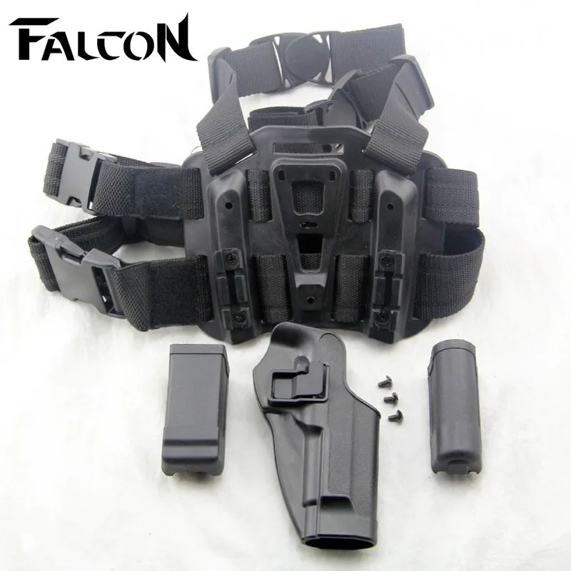 Airsoft Tactical M92 Black Nylon Airsoft Thigh Leg Pistol Holster