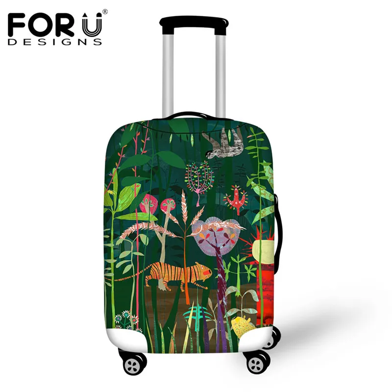 FORUDESIGNS/чехол для багажа в африканском стиле, подходит для чемодана 18-30 дюймов, Эластичный Защитный чехол для багажа, утолщенный пылезащитный дождевик - Цвет: CC2396