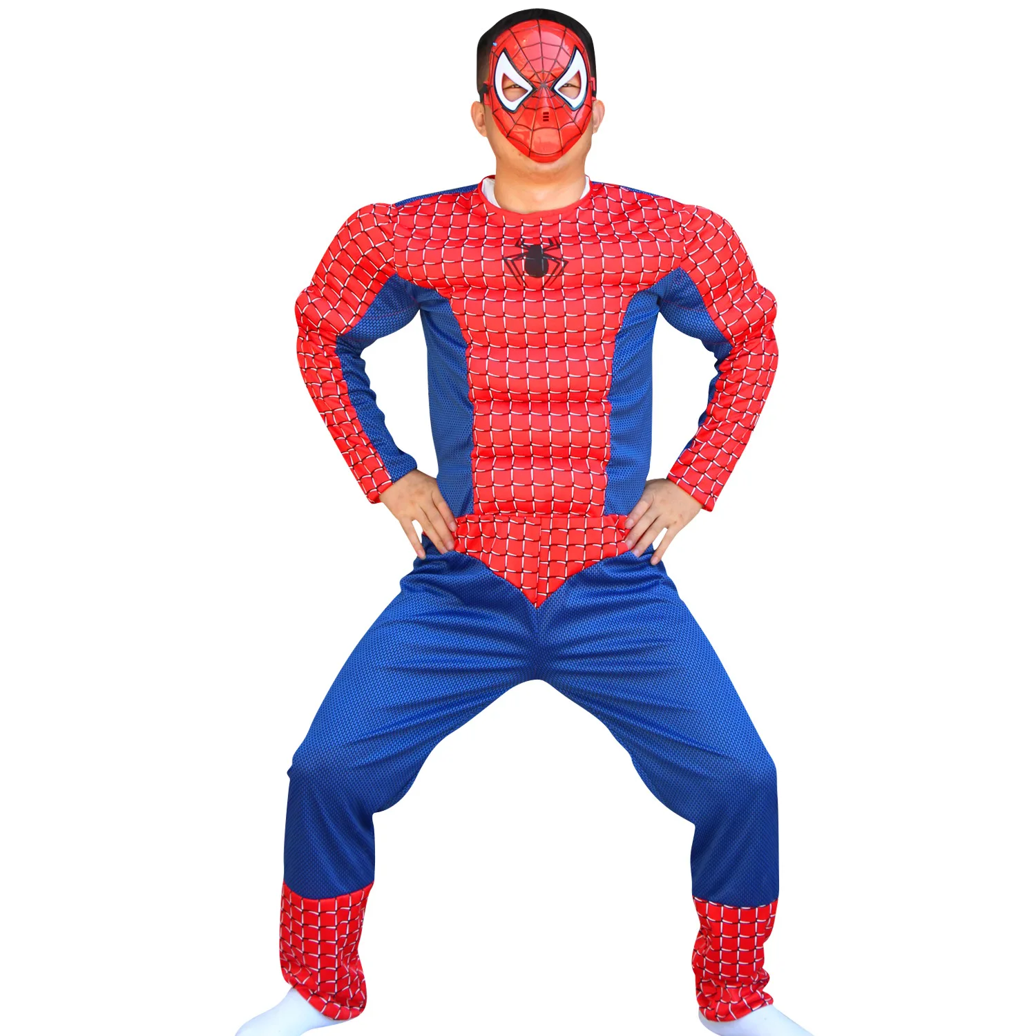 Человек-паук косплей костюмы устанавливает Человек-паук костюм Хэллоуин вечерние рисунком Человека-паука Боди Комбинезоны Косплэй
