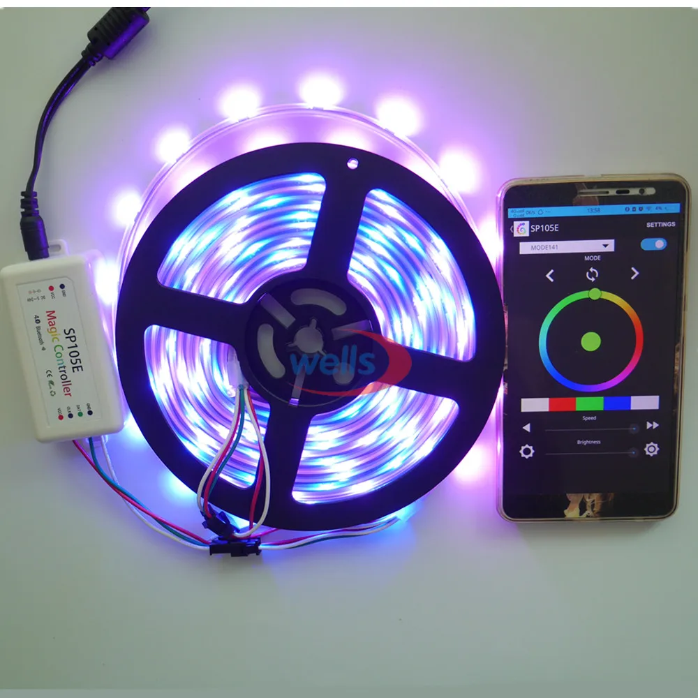 Новый Bluetooth SPI светодиодный контроллер SP105E для многих видов RGB/RGBW IC пикселей