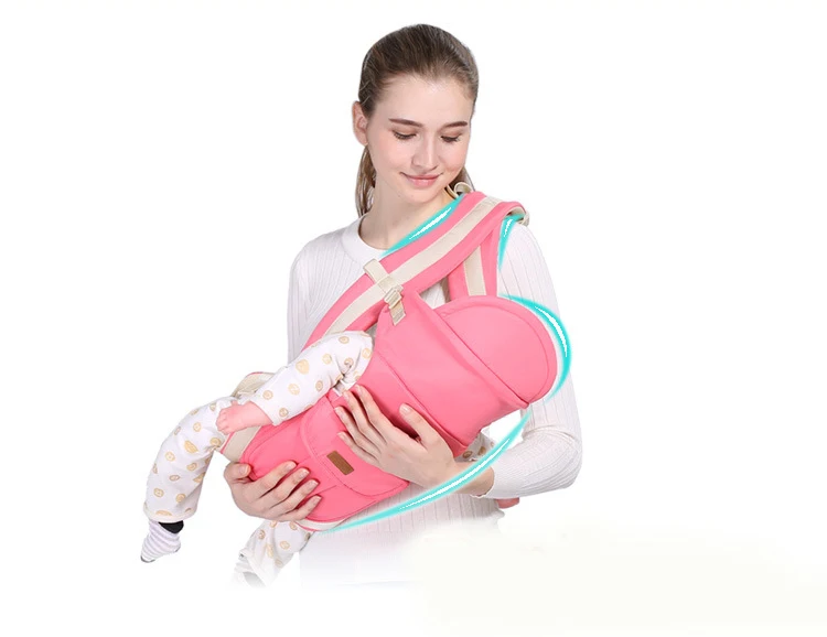 0-36 Months Kangaroo Ergonomic Hipseat Baby Carrier Infant Hipseat Sling Hip Waist Stool Seat Backpack Wrap for Newborns Mom