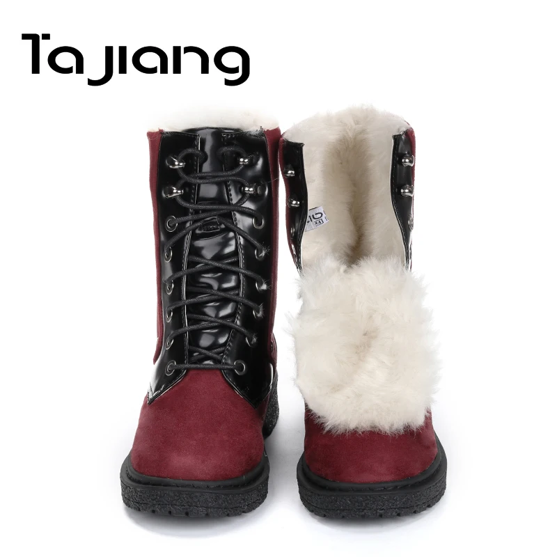 jiasuqi winter snow flat ankle boots