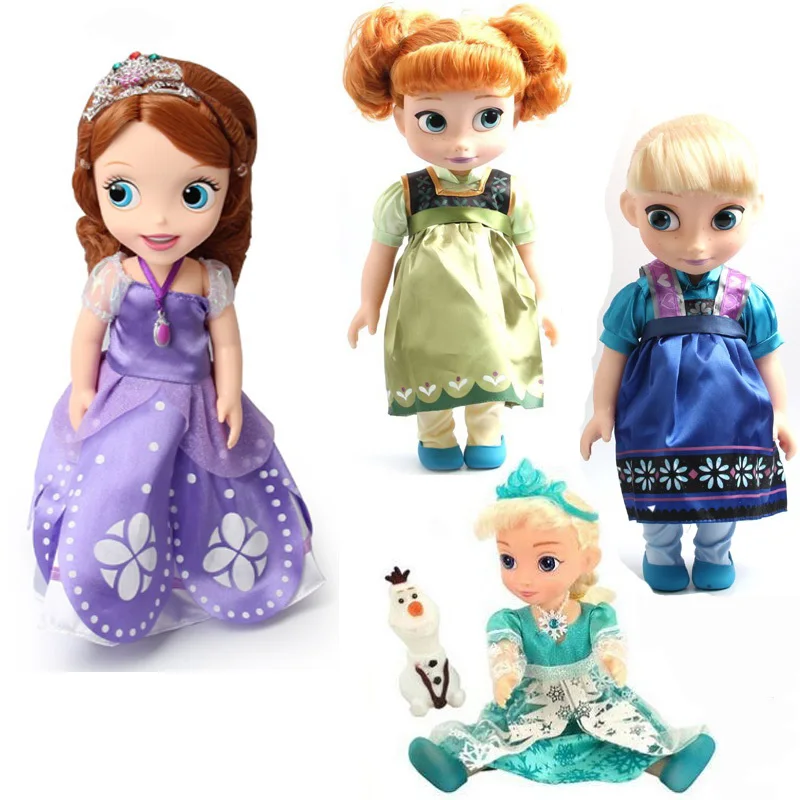 

2018 New Toys For Girls Gift 1pcs Sofia Princess Elsa Dolls Animators Collection Beautiful Princesa Girls Doll