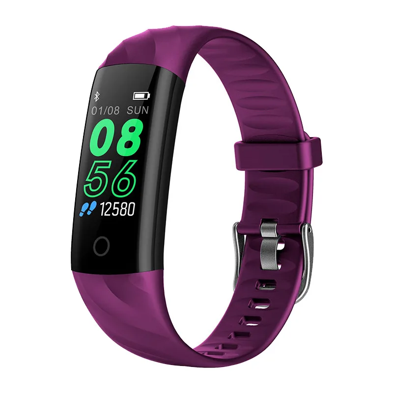 Chycet S5 умные Браслеты Браслет сна фитнес трекер Водонепроницаемый браслет кровяное давление Ip68 Gps измерения часы для взрослых - Цвет: purple