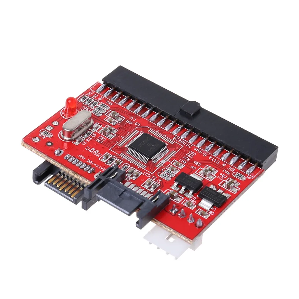 IDE к SATA Serial ATA двусторонний HDD адаптер конвертер карта 100/133 кабель питания