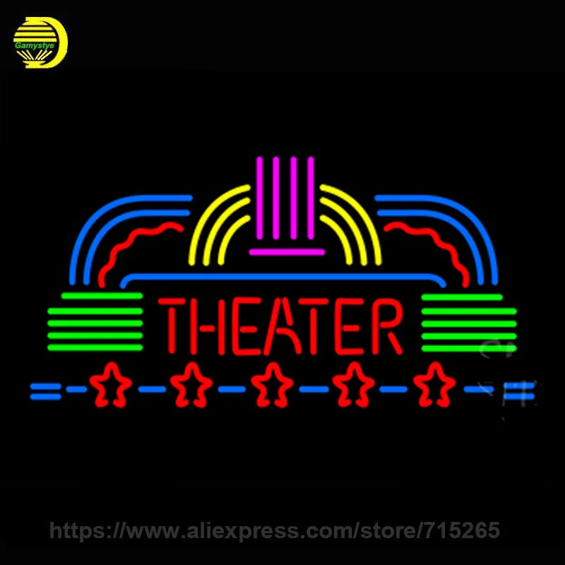 Buy Neon Sign Theater Neon Light Sign Bulb handmade