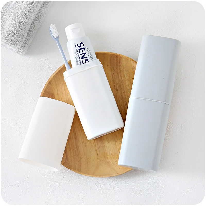 

Simple Style Toothbrush Holder Case Outdoor Travel Camping toothpaste Multi Cap Storage Case Tooth Brush Storage Holder Box